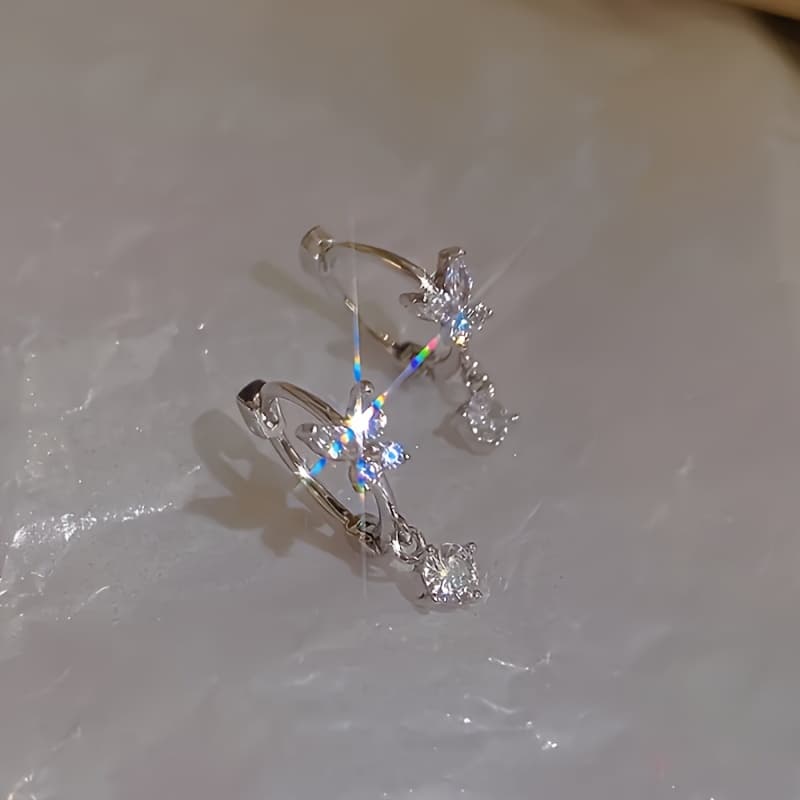 TEMU Earrings - Elegant With Sparkle, Hypoallergenic & Thoughtful Gift For Her