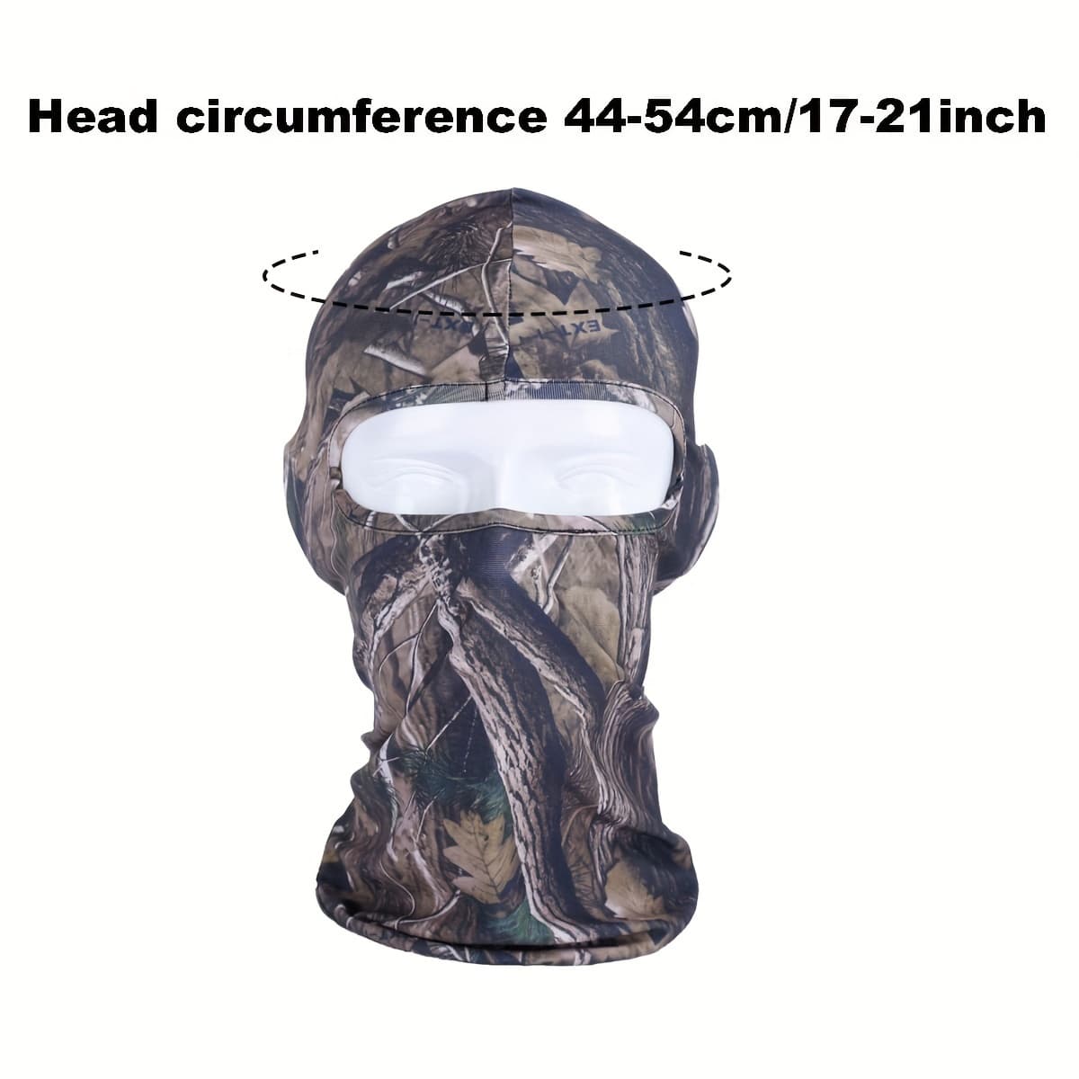 TEMU 1pc Hunting Balaclava, Camouflage Tactical Balaclava Elastic Size For Hiking Cycling Motorcycle
