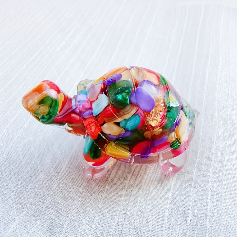 TEMU 1pc Glue Turtle Jewelry, Crystal Turtle Crafts, Crystal Gifts, Interior Decoration Ornaments