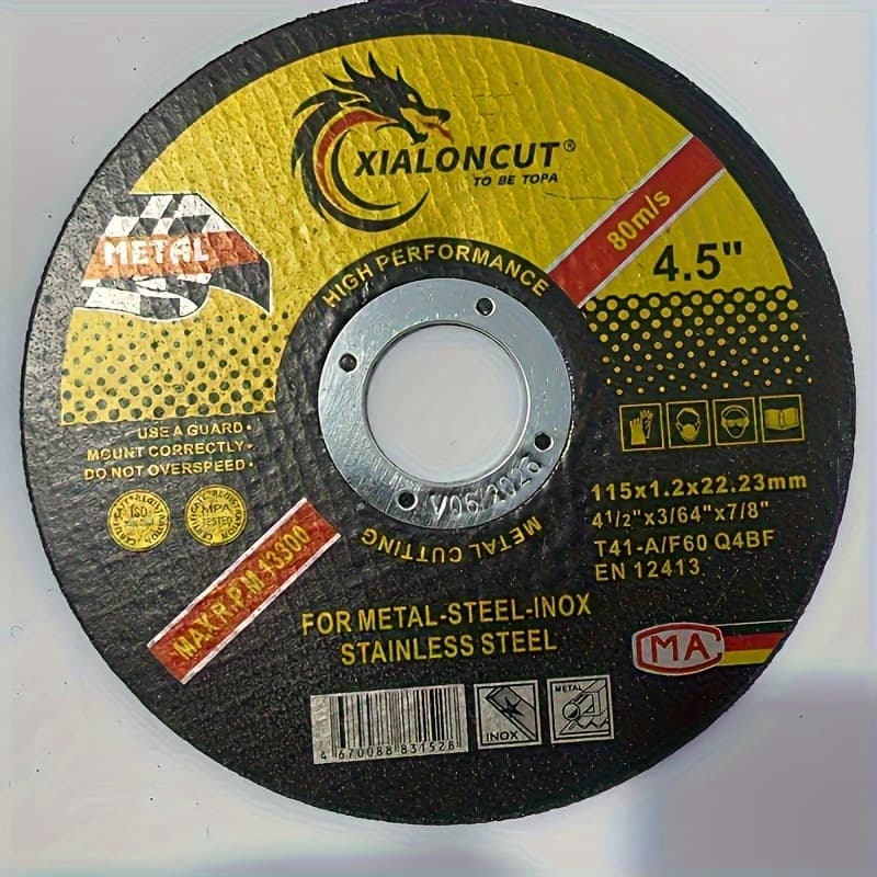 TEMU 4.5-inch 10pcs Metal And Stainless Steel Cutting Wheel - Super , Durable Diamond Grain Size, Ideal For Cutting Metals And Stainless Steel