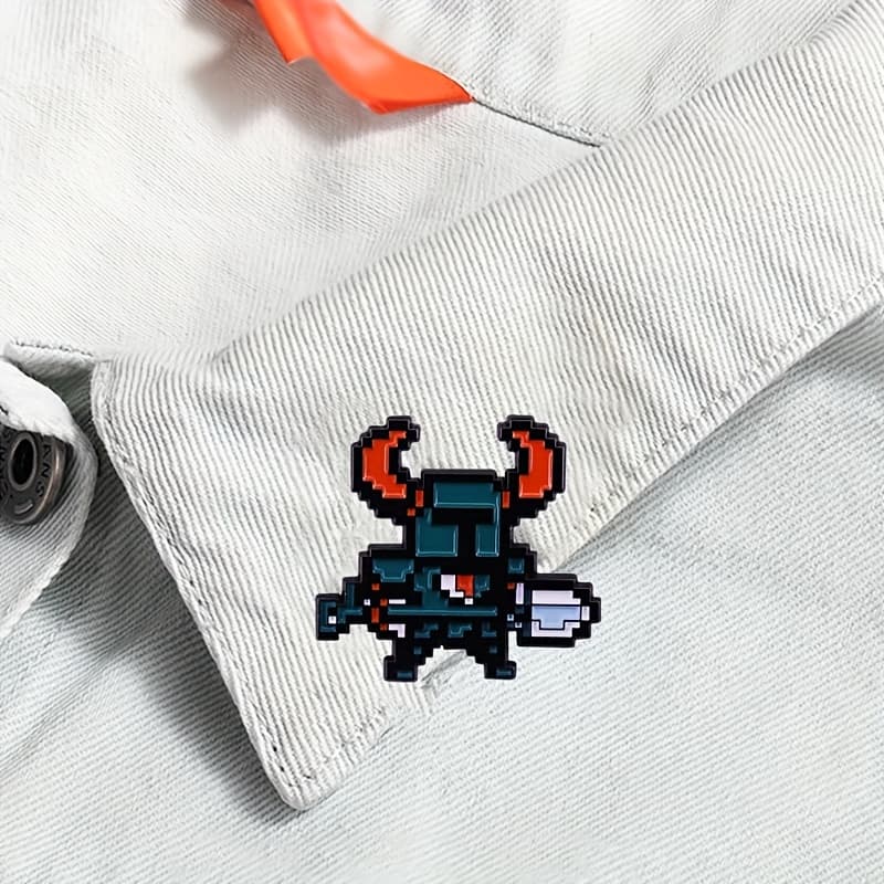 TEMU Yaojie -bit Pixel Enamel Pin - Metal Badge Suitable For Jackets, Hats, Backpacks - Gift For Gamers & 80 Video Game Fans