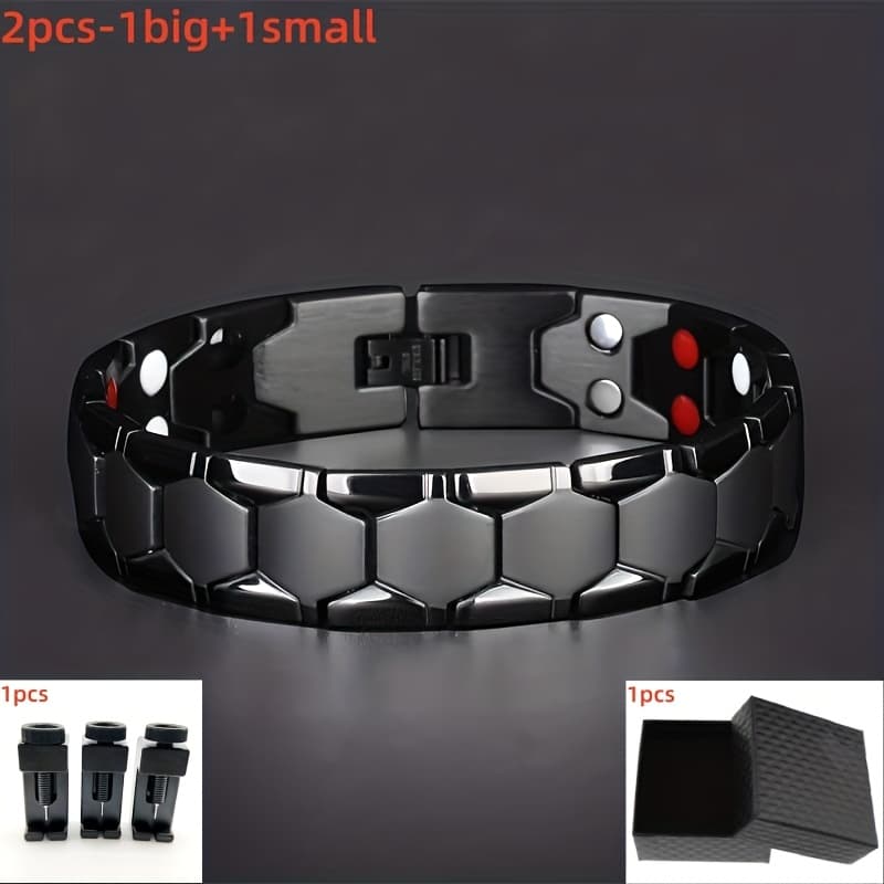 TEMU A Stylish And Masculine Spherical Magnet Bracelet, An Ideal Gift For , For Father's Day