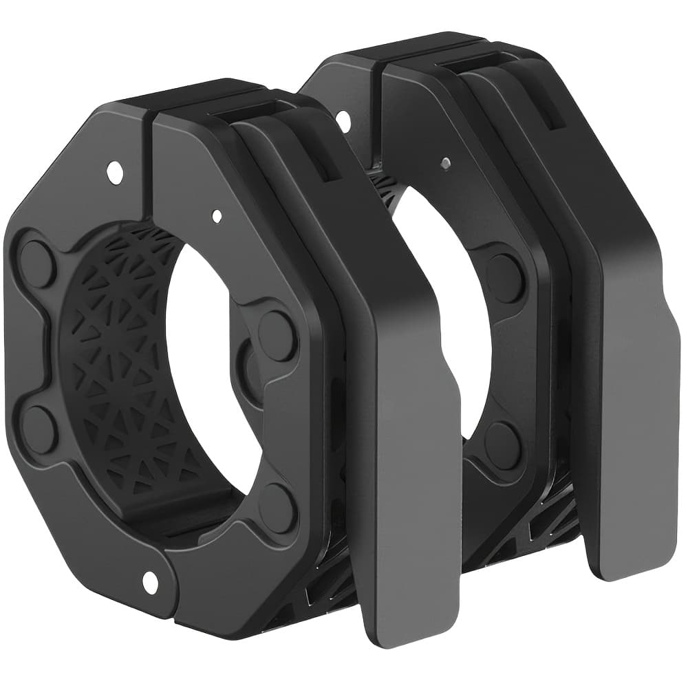 TEMU 1 Pair Of Detachable Non-slip Grip Barbell Collars, Non-magnetic Barbell Collars, 5cm Inner Diameter Barbell Collars, Suitable For Gym, Home Fitness, And Weightlifting Training