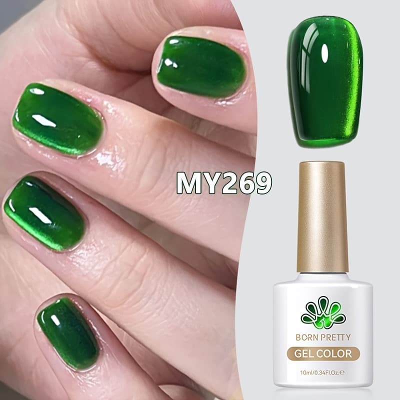 TEMU Born Pretty 10ml Imperial-green Led Soak-off Gel For Diy Manicure, Long-lasting, For Women And S