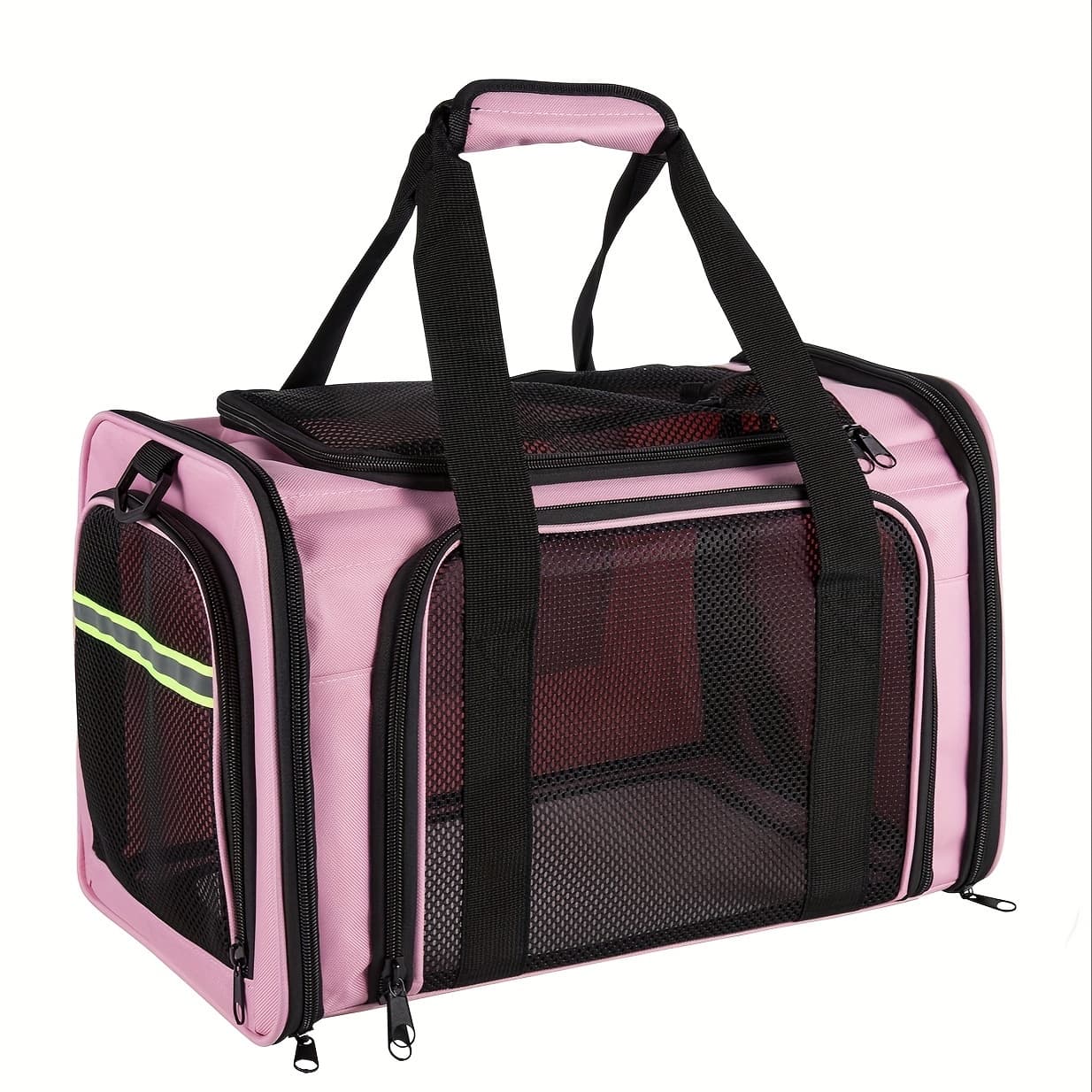 TEMU Airline/tsa Approved Small Dogs, Kitten, Carriers For Small Medium Cats Under 15lb, Collapsible Soft Sided Cat Travel Carrier