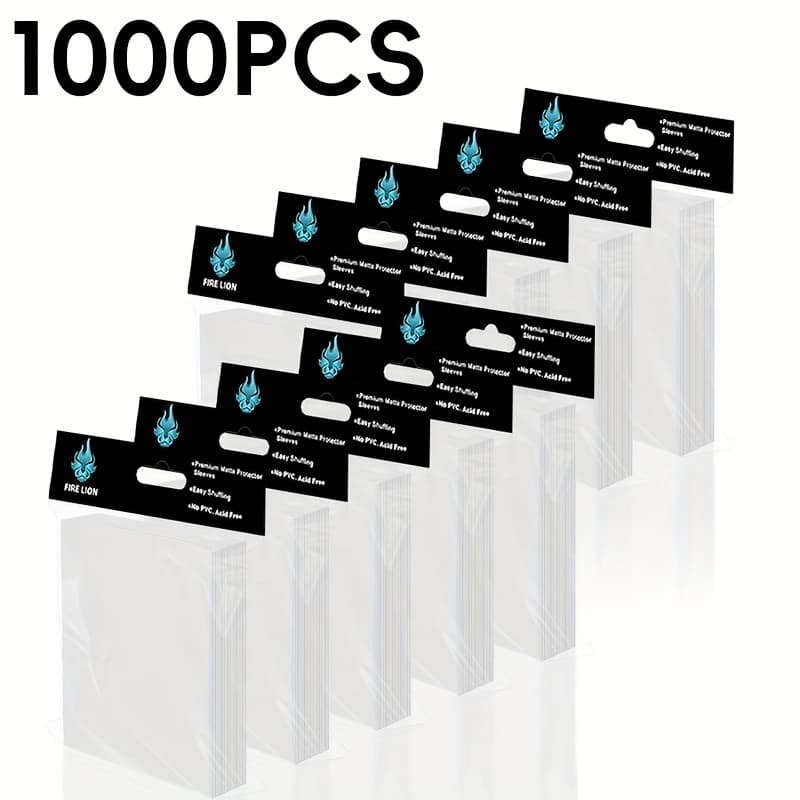 TEMU 1000/600 Count Card Sleeves,penny Clear Card Sleeves For Trading Cards,soft Tarding Card Sleeve Fit For Mtg,tcg,sports Card,baseball Cards,football Cards,game Cards, For All Collectors