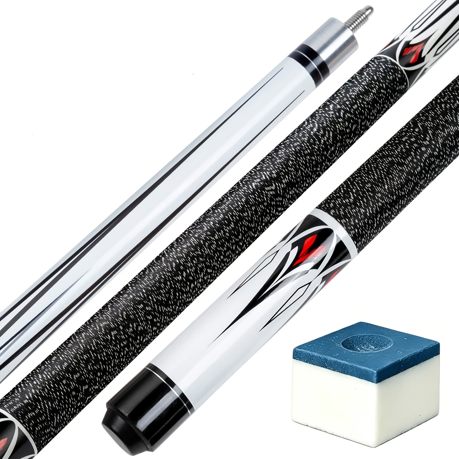 TEMU 13mm 58-inch 19/20-ounce Pool Cue, 1/2 Maple Pool Cue, Gender-neutral Pool Cue, Ideal Present For Dad, , Or Snooker Fan