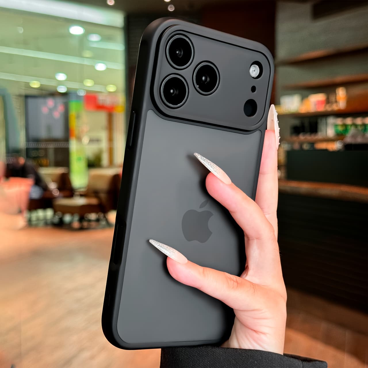 TEMU Phone Case: High-quality Drop Semi Transparent Frosted Phone Case Compatible With Iphone 17 16 15 14 13 Pro Air Case Minimalist Mens And Womens Styles