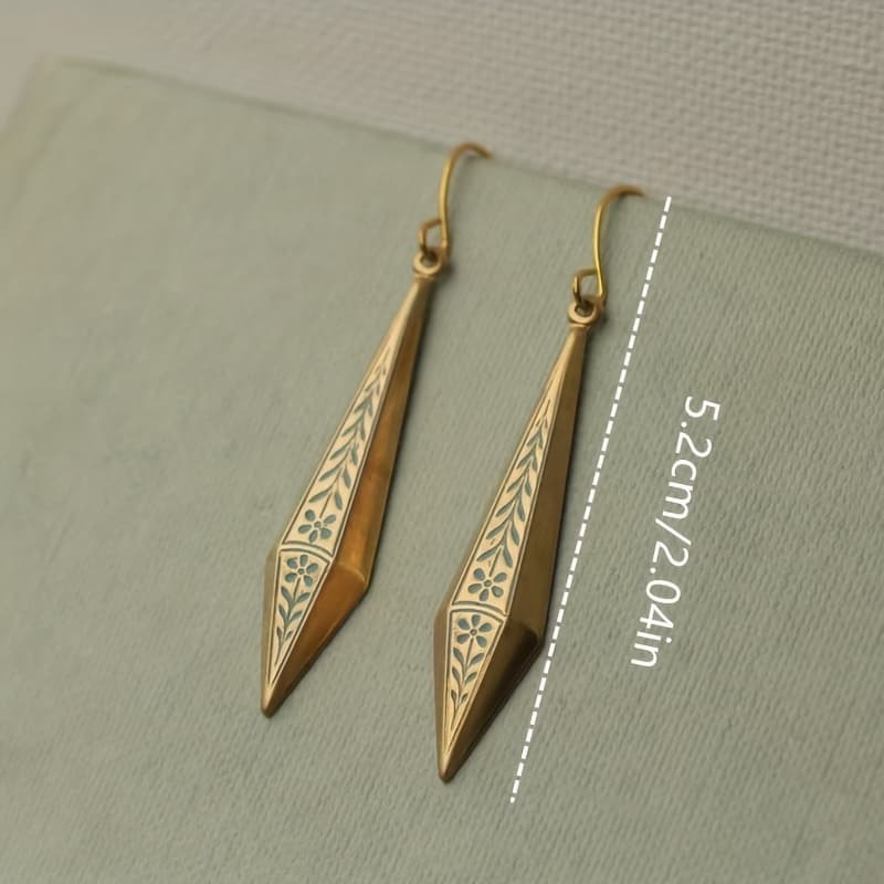 TEMU 1 Pair Of Women's Earrings, Elegant And Fashionable Earrings, Plated With Earrings, Party Jewelry, Holiday Gifts