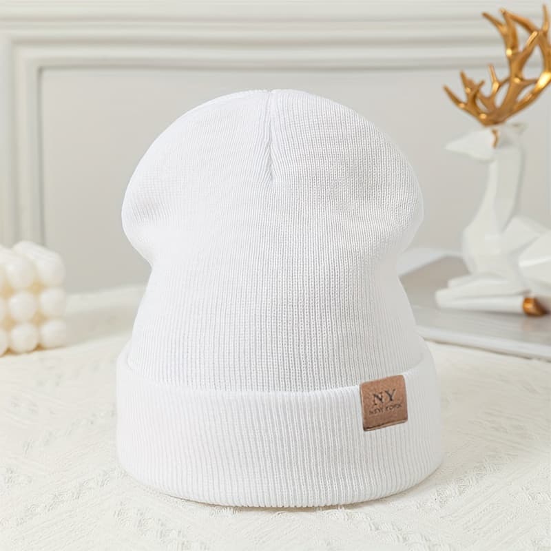 TEMU Teenager Autumn Winter Hat Easy Versatile Fashion Knit Warm Slouchy Beanie