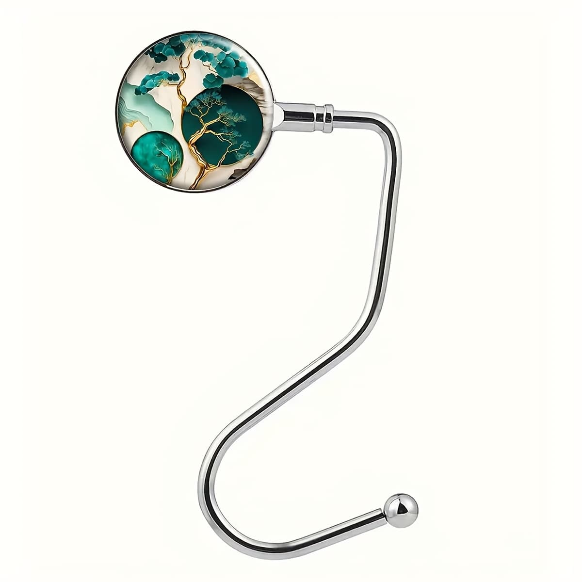 TEMU 2d Flat - 1pc 2d Fashion Marble Handbag Hook Bag Hook Rotatable Holiday Gift