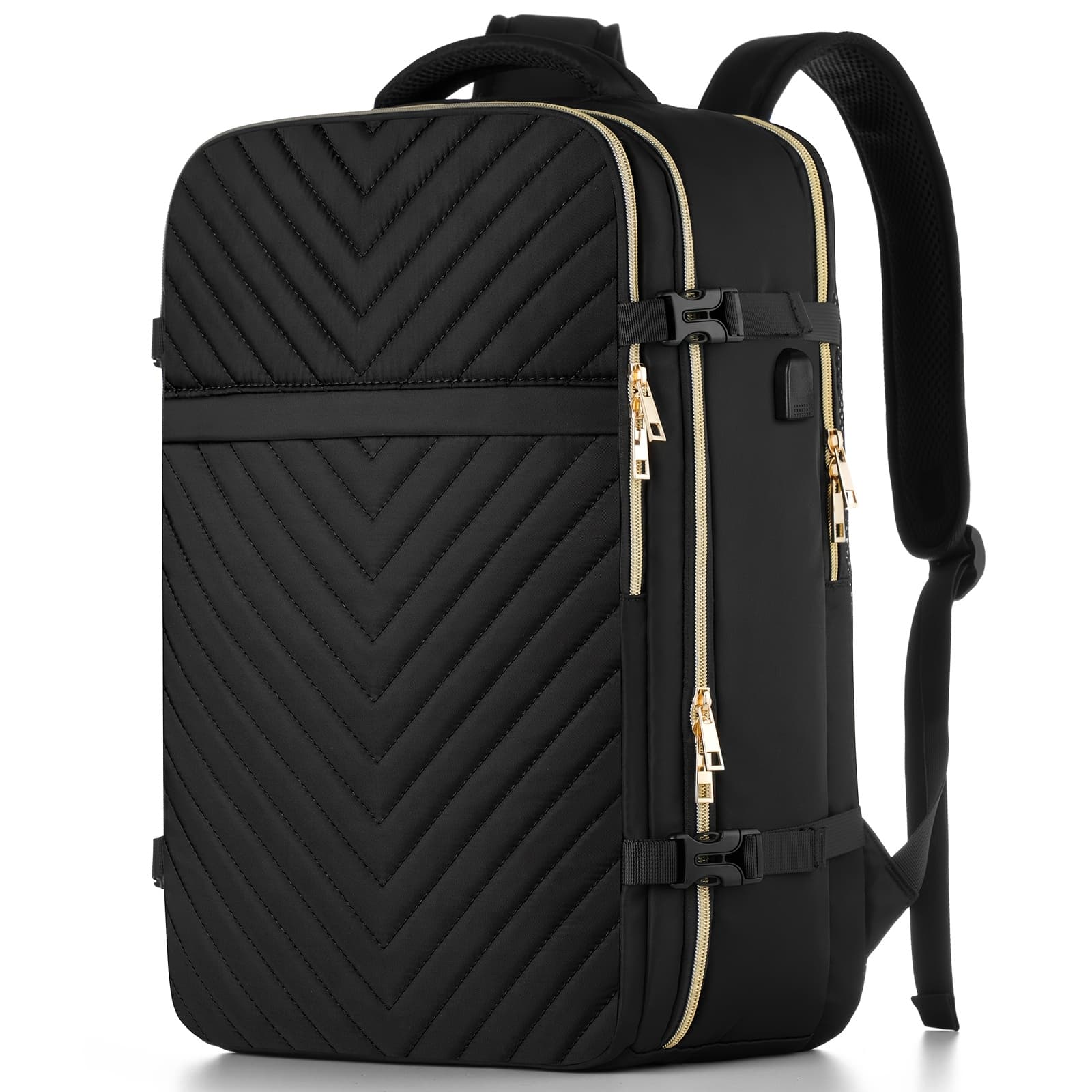 TEMU Carry-on Backpack For Women, Flight Approved Large Travel Laptop Backpack Luggage Travel Bag For Weekender Business