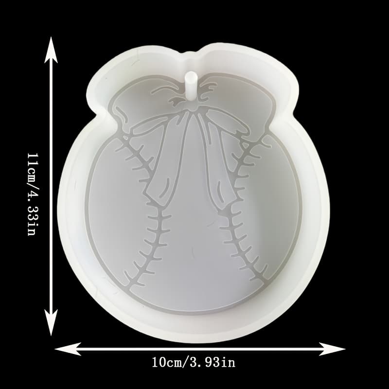 TEMU Resin Silicone Mold, Bow Baseball-shaped Car Air Freshener Silicone Mold