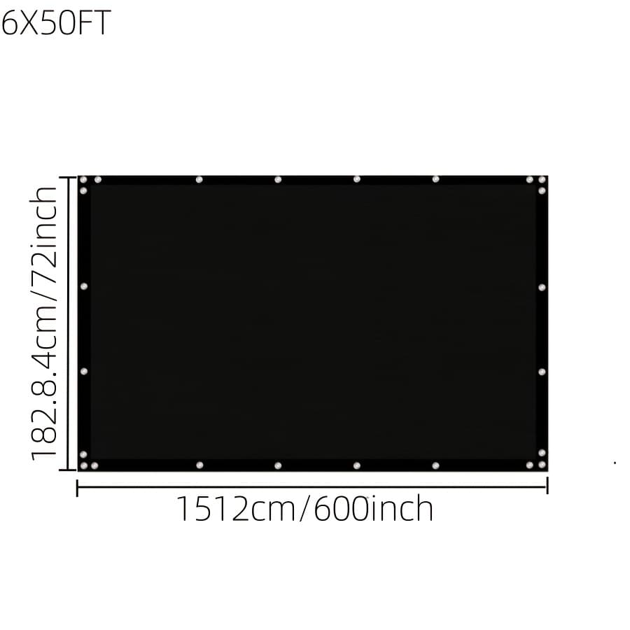 TEMU 4/5/6/7/8ft Fence Privacy Screen, Heavy Duty Privacy Fence Screen, Outdoor Shade Cloth Mesh Barrier, Cable Zip Ties Included, Black