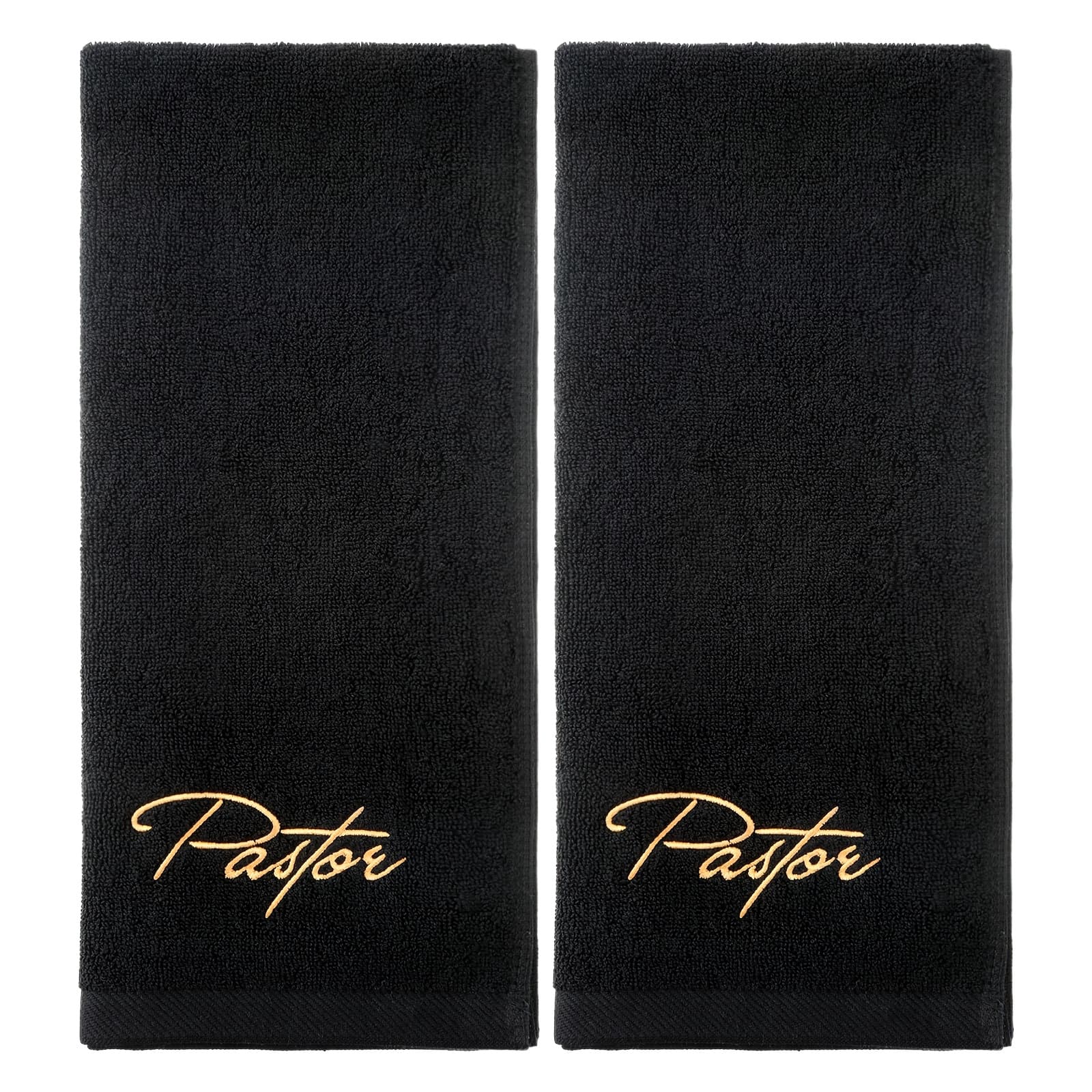 TEMU Set Of 2 Towels For Pastors, Ideal Gift For Fathers (in Black)