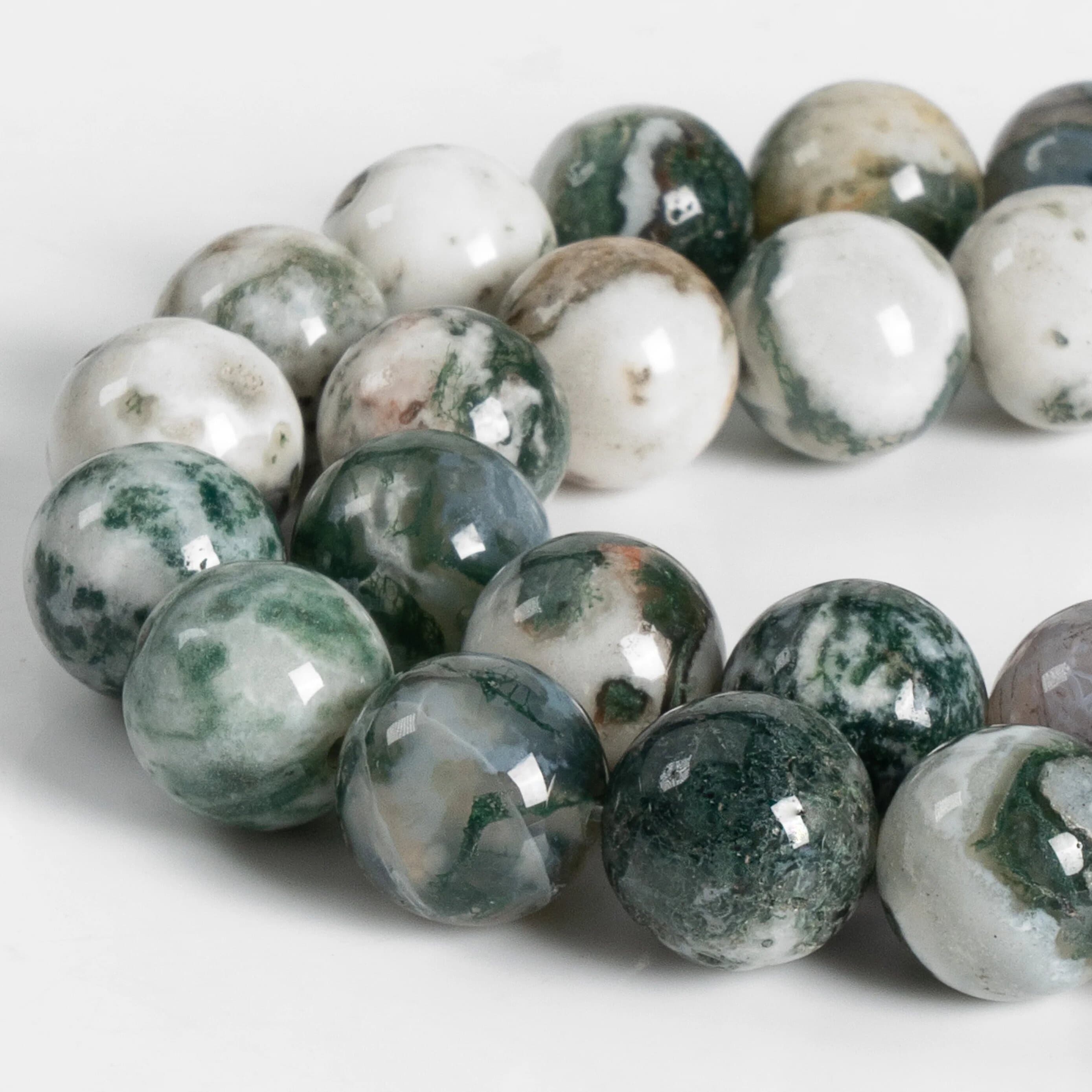 TEMU 88/60/45/35/30pcs Agate Gemstone Round Loose Beads For Jewelry Making, Bracelets, Earrings, Phone Charms, 4/6/8/10/12mm