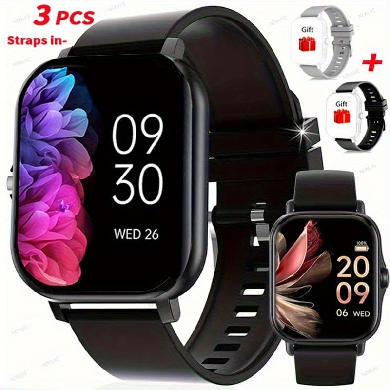 TEMU Versatile Smartwatch For Genders (make/ Calls), 1.83 '' Wireless Calling Smartwatch Featuring Pedometer/100 / Control/100+ Watch Faces/alarm Clock/