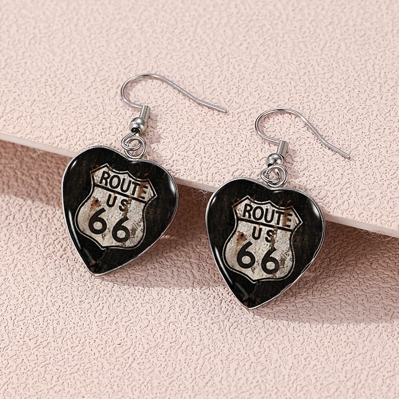 TEMU 1pair Sign Dangle Earring Heart Shape Earrings