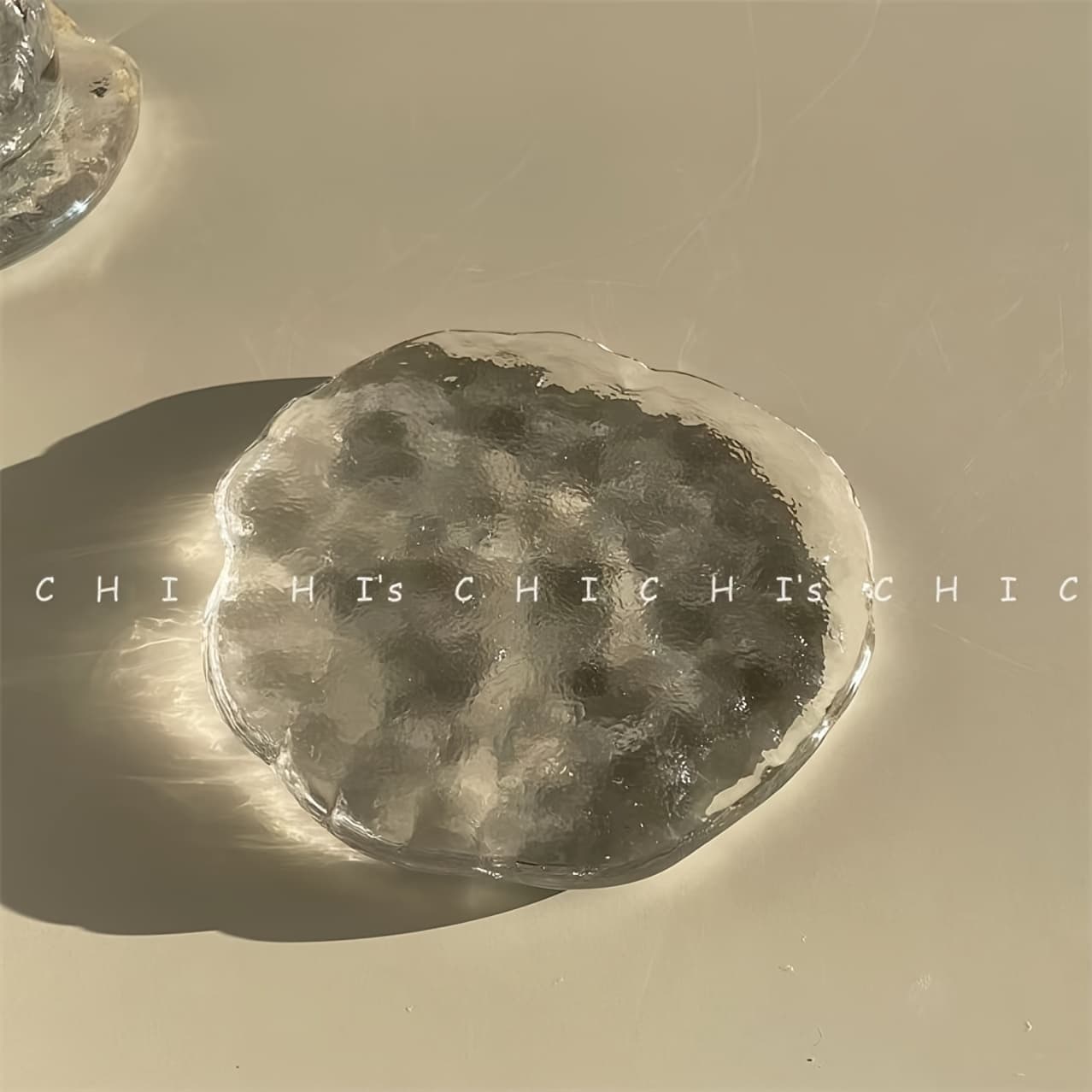 TEMU Nordic Style Thickened Heat- High Aesthetic Irregular Ice Coaster Decor