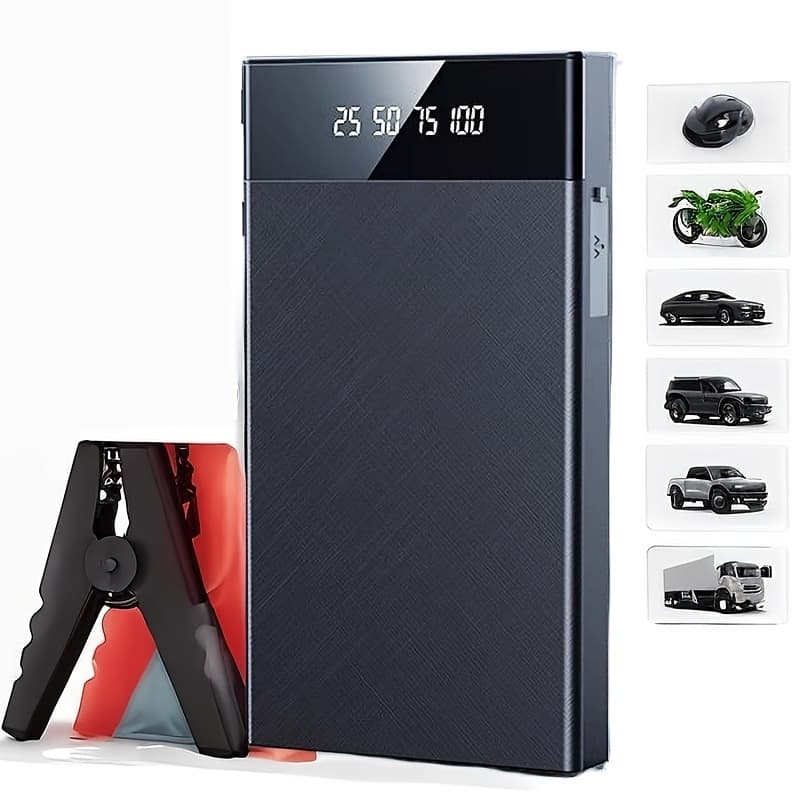 TEMU Portable Car Starter, Battery Jumper Starter Portable, Car Battery Jumper Box, 12v Portable Starter For 8.0l Gasoline And 7.0l Cars