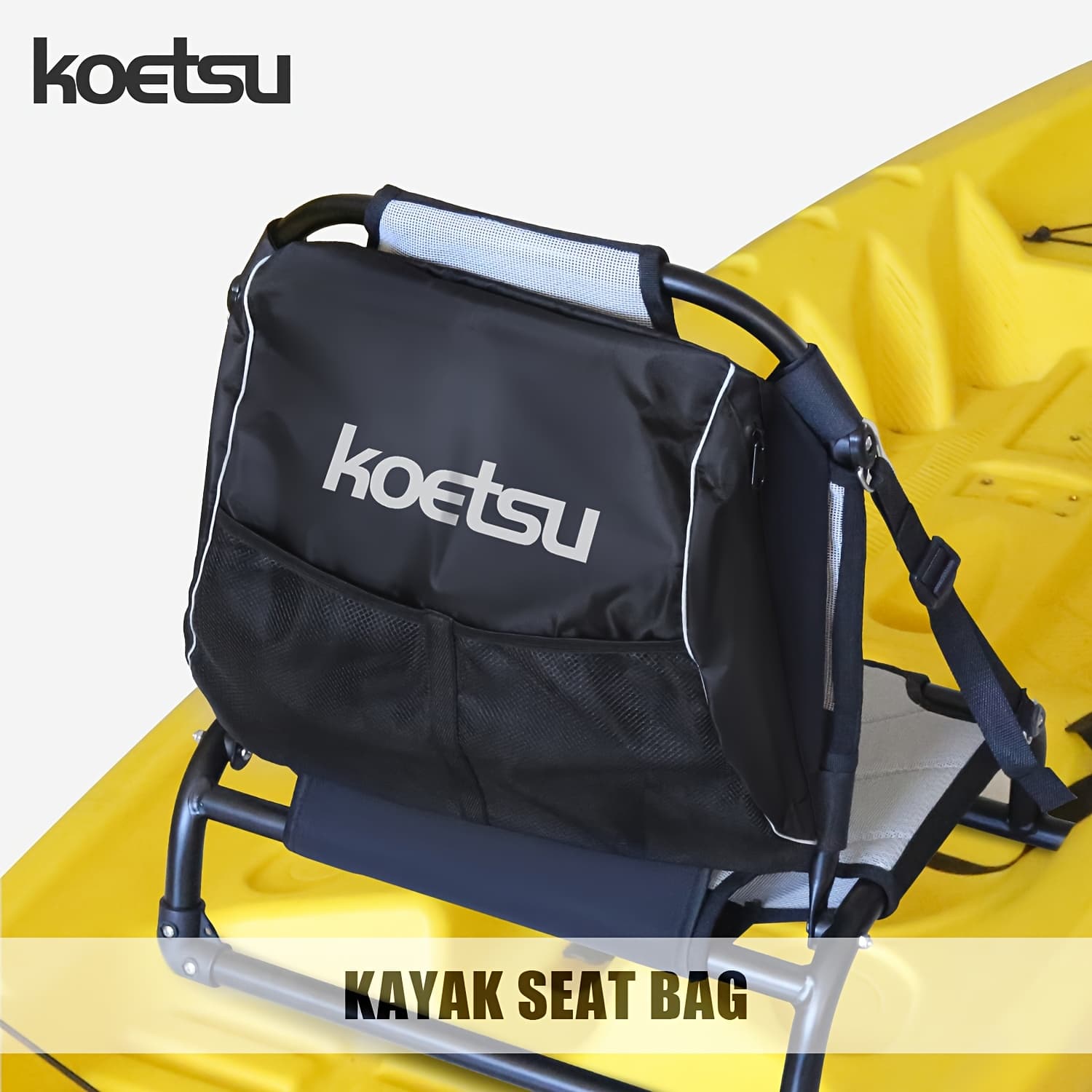 TEMU Koetsu Kayak Seat Storage Bag Adjustable Strap Design Storage Organizer For Sea Kayak Seats