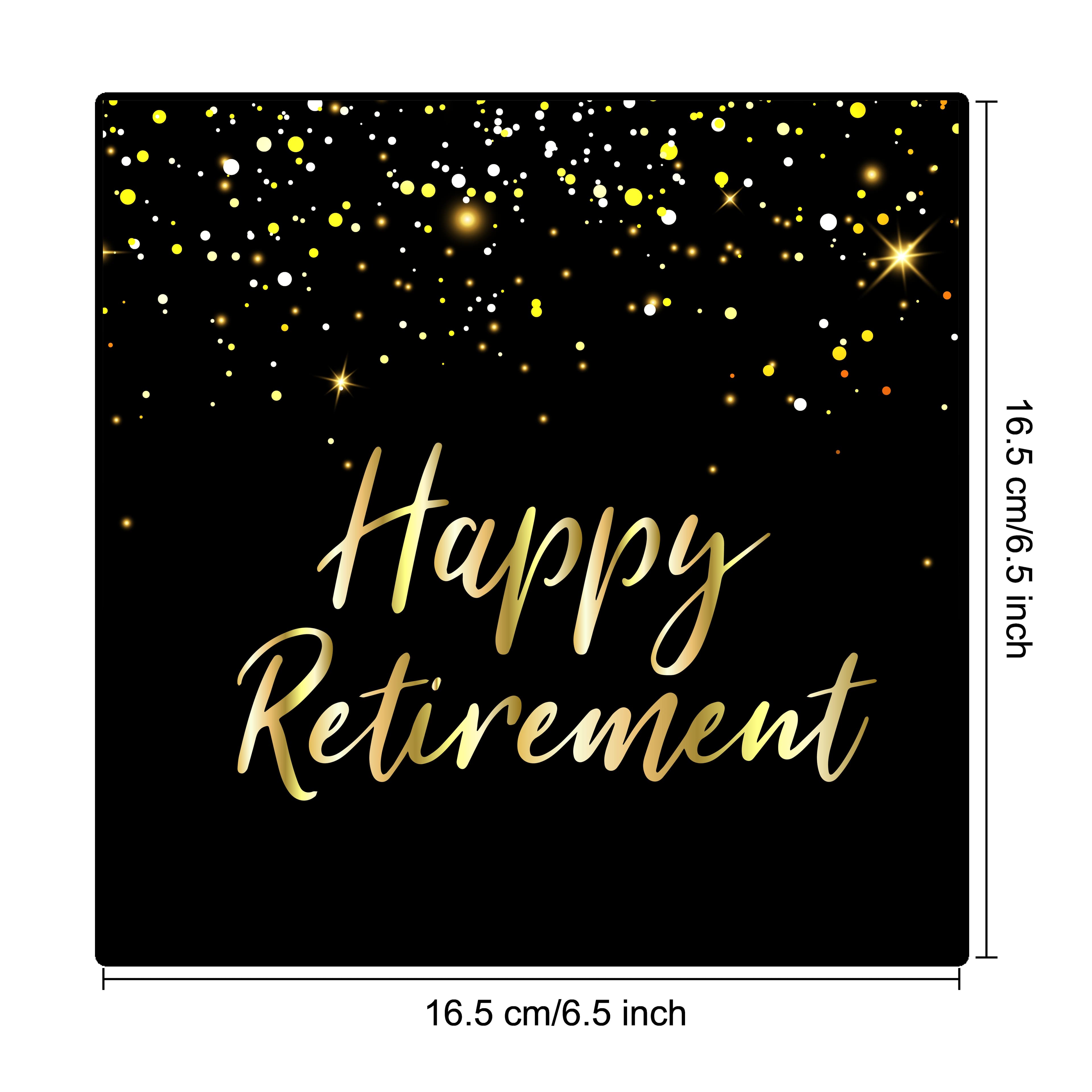 TEMU Set Of 24 Napkins For Retirement Celebrations, Featuring A Black And . Perfect For Farewell Parties, Napkins Add A Festive Touch To And Are A To Honor Retiring Teachers