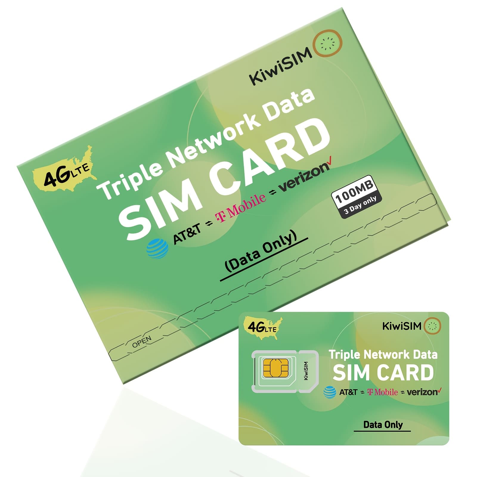 TEMU 2pcs Free Sim Card , Usa Coverage 4g Lte Cellular For Security Solar And Hunting Cameras Router Unlocked Iot Device, No , Number, 3-in-1