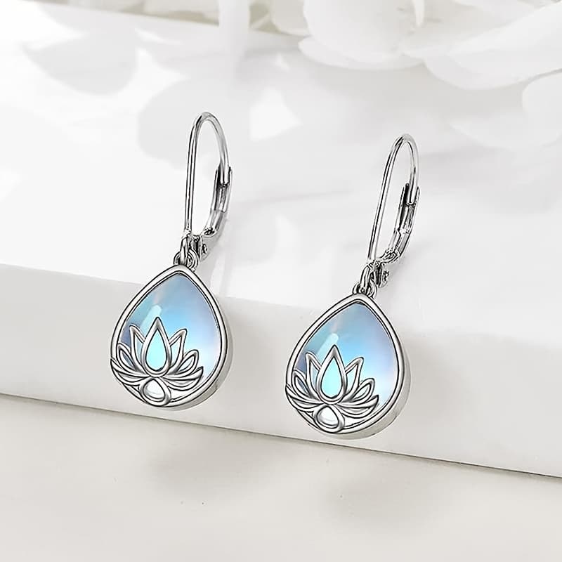 TEMU 1 Pair Of Exquisite 925 Sterling Silvery Flower Pendant Earrings Inlaid With - Elegant Women's Jewelry For Engagements, Weddings, And Dinners - Luxurious And Ideal Decorative Gifts