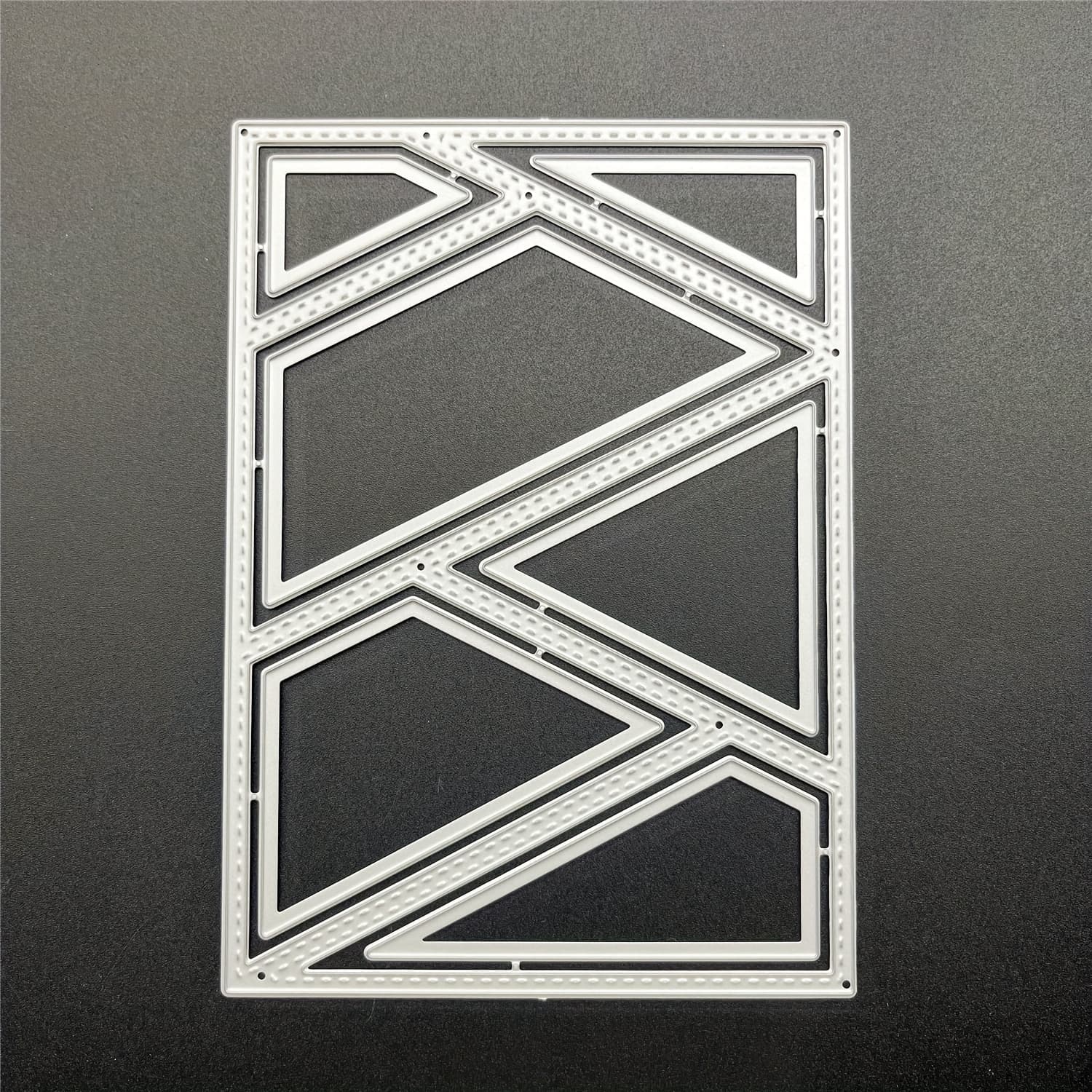 TEMU [] 1pc Rectangle Diamond Background Border Square Shaped Center Photo Album Frame Greeting Card Cutting Dies For Scrapbooking Metal Cut Dies Artist Greeting Gards