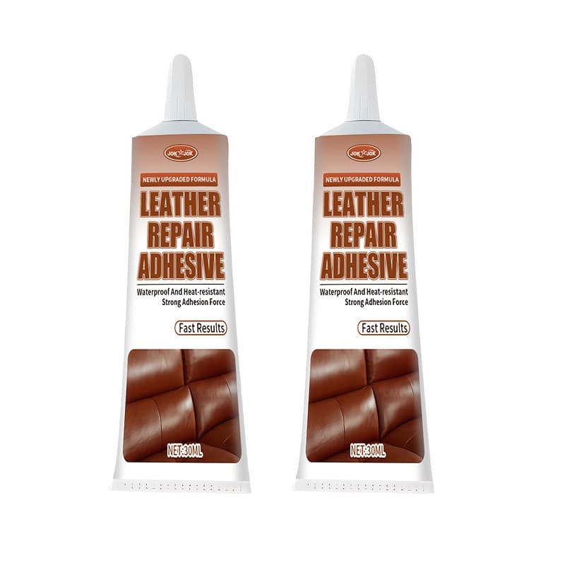 TEMU 2pcs, Faux Leather Repair Glue | Strong For Holes Peeling | Flexible & Waterproof | Works On Car Seats Sofas Shoes Bags | Clear & Invisible End | Fast-drying & Long-lasting