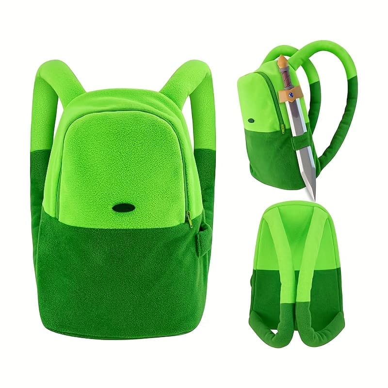 TEMU Green Backpack Cartoon Unisex Cosplay Costume Accessory Bag