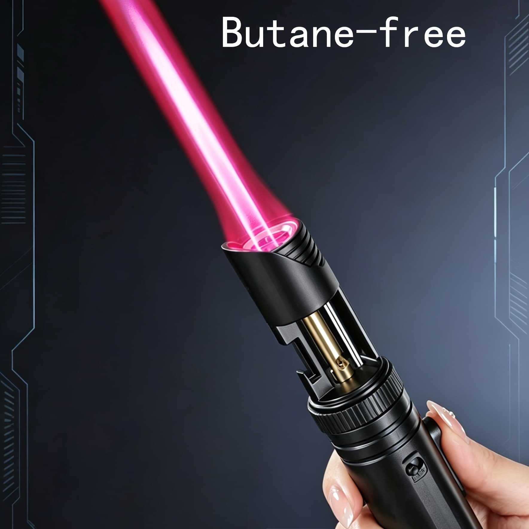 TEMU New High-temperature Igniter, Multifunctional Outdoor Igniter, Direct Fire , Windproof Outdoor Portable Inflatable Lighter (without Gas)
