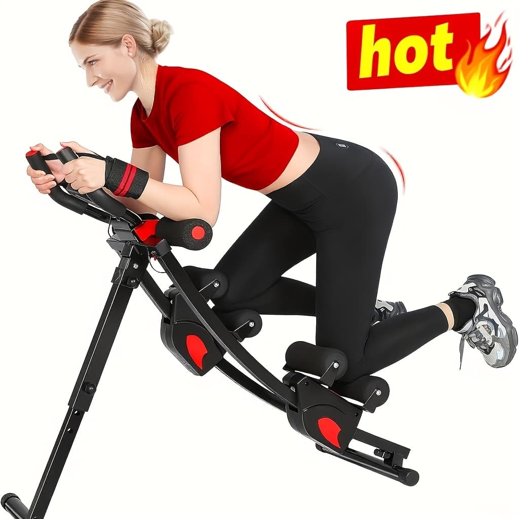 TEMU Adjustable Ab Exercise Machine, Ab Trainer With Lcd Display, Squat And Core Workout Equipment For Home Gym, Waist And Thigh Shaping Ab Machine, 330lbs/440lbs Heavy Duty Steel