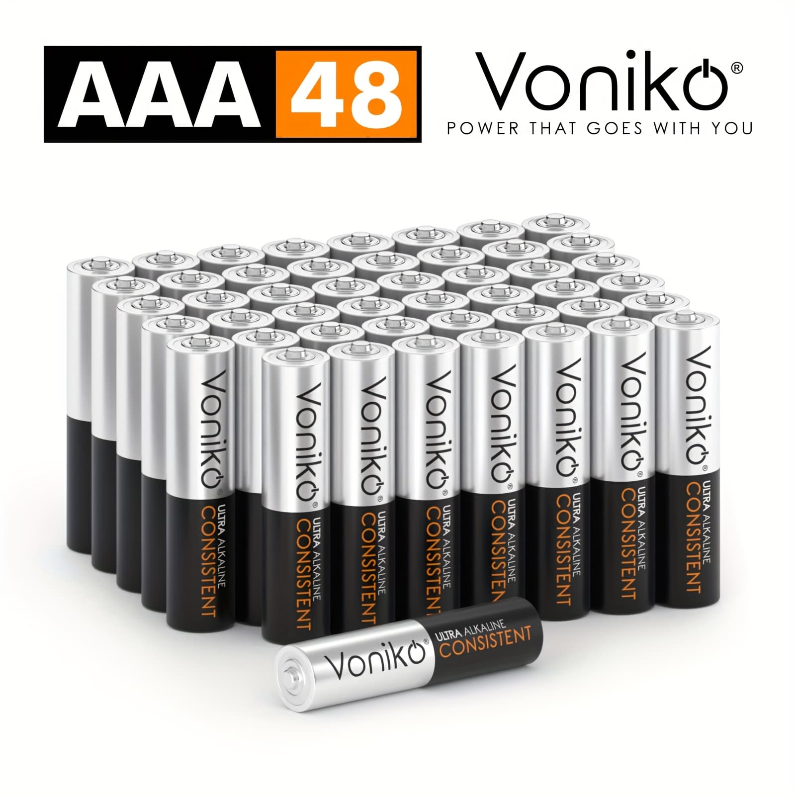 TEMU 48 Pack Aaa Batteries - Leakproof 1.5v Long- Cells, 10-year , Pack For Cameras, Remotes,, & Devices - Compatible With Flashlights, Game Controllers, Etc.