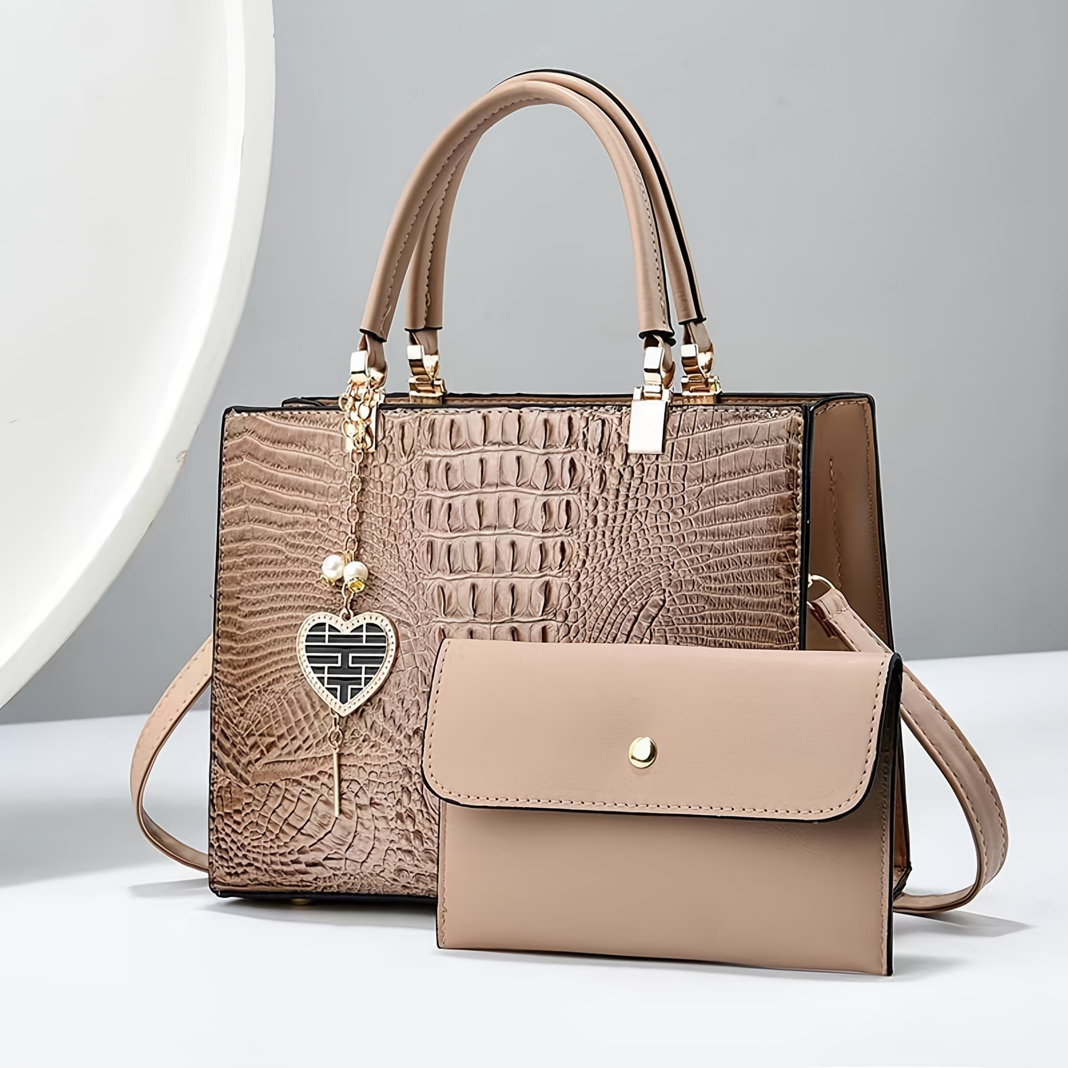 TEMU New Handbag Advanced Made Large Capacity To Send Mother Crossbody Handbag Tote Bag, Random Gift Of Exquisite Scarves