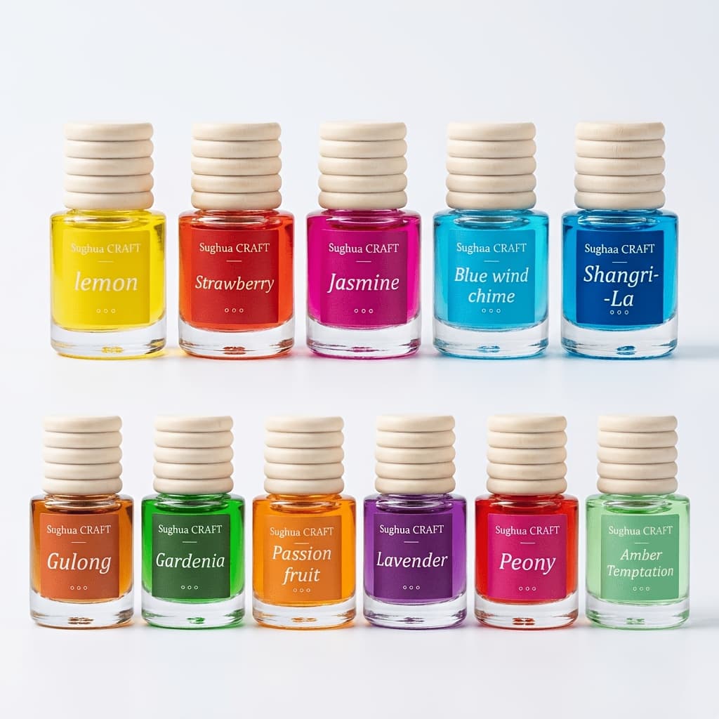 TEMU Car Air Freshener, Hanging Car Perfume Diffuser, Essential Oil Air Freshener For Car, Long Lasting Fragrance, Car Accessories Random