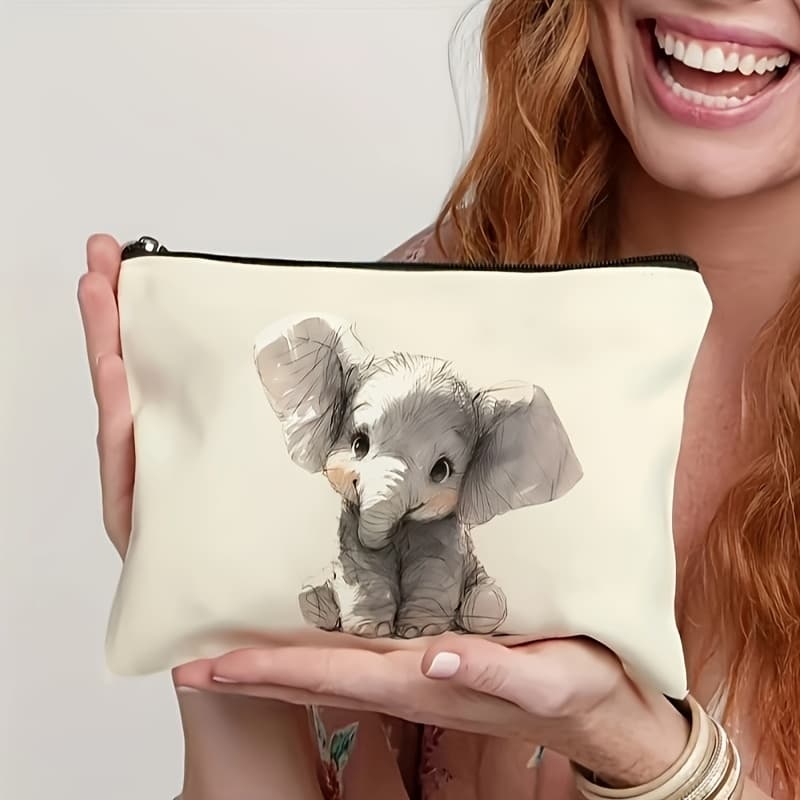 TEMU Bag With Zipper - Lightweight Foldable Travel Cosmetic Bag And Toiletries Organizer - Perfect Gift For Women, Teachers - Toiletry Bag - Storage Bag