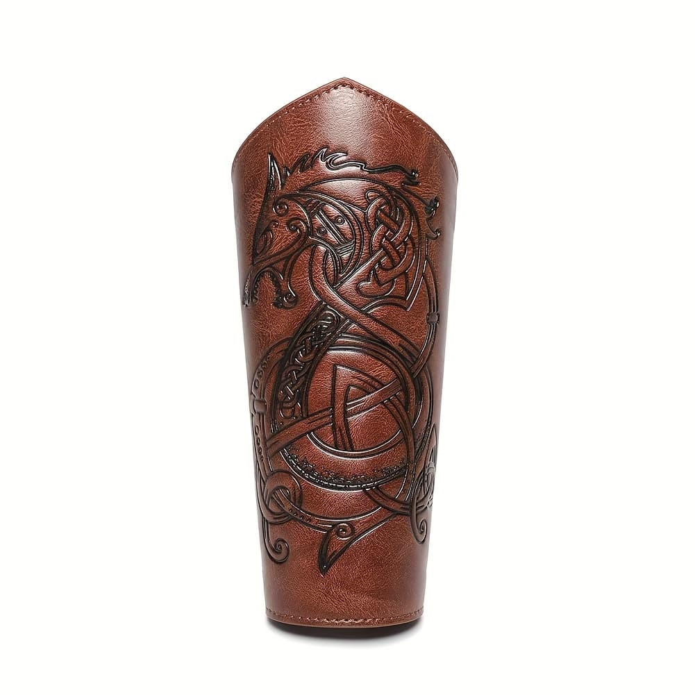 TEMU New Medieval Vintage Embossed Knight Arm Renaissance Cos Prop