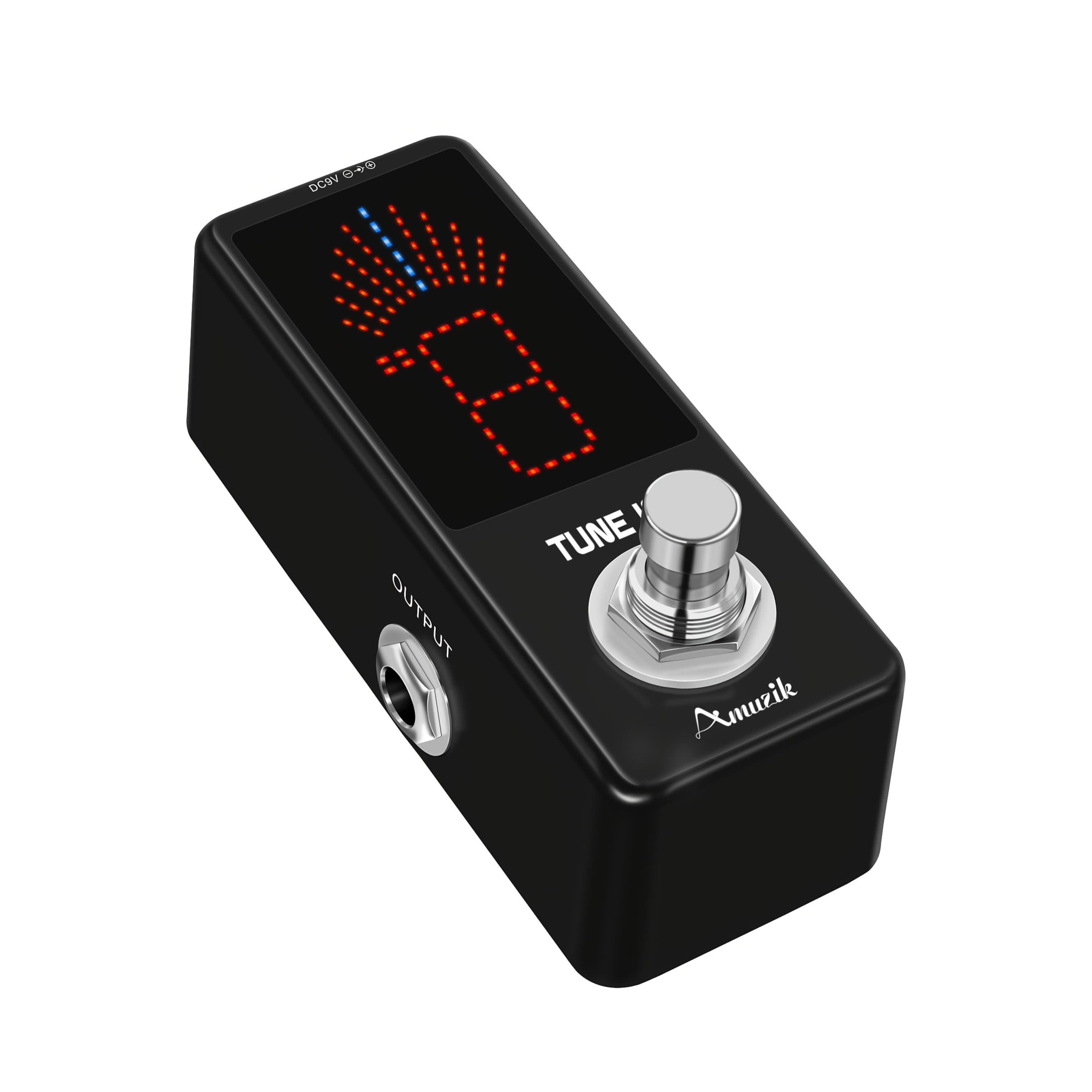 TEMU Guitar Tuner Pedal, Chromatic Guitar Tuner Pedal Fast And Accuate Tuner For + - 1 Cent With Pitch Indicator For Electric Guitar And True Bypass, Note That The Power Supply Is Not Included.
