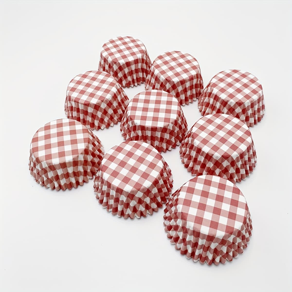 TEMU Red Pattern Theme Dessert Paper Cup Birthday With Cake Paper To Greaseproof Paper Set Of 100
