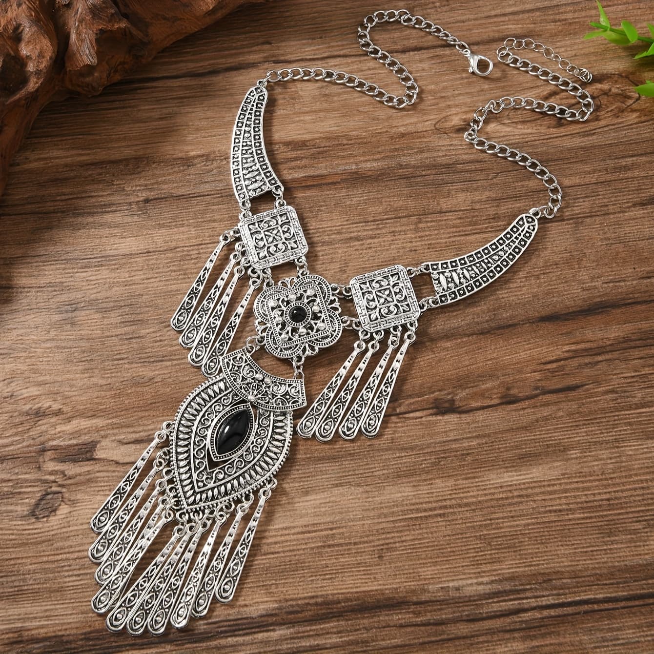 TEMU East Special Edition Is Still That Pattern Engraved Relief Ethnic Style Casual Necklace