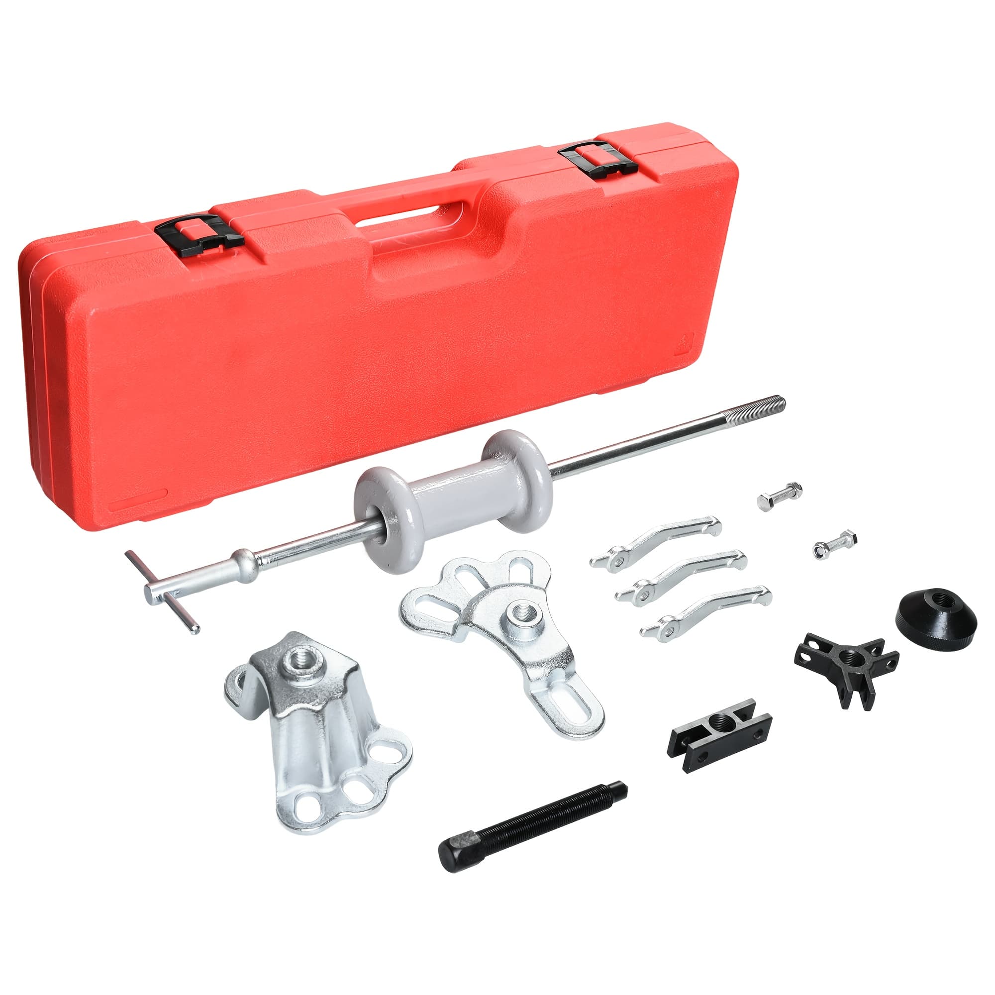TEMU 19-pc Slide Hammer Puller Kit Bearing/race/seal Remover Tool Set 10lbs Steel Hammer 12 Adaptors Universal For Auto Repair Shops &, Men Gifts