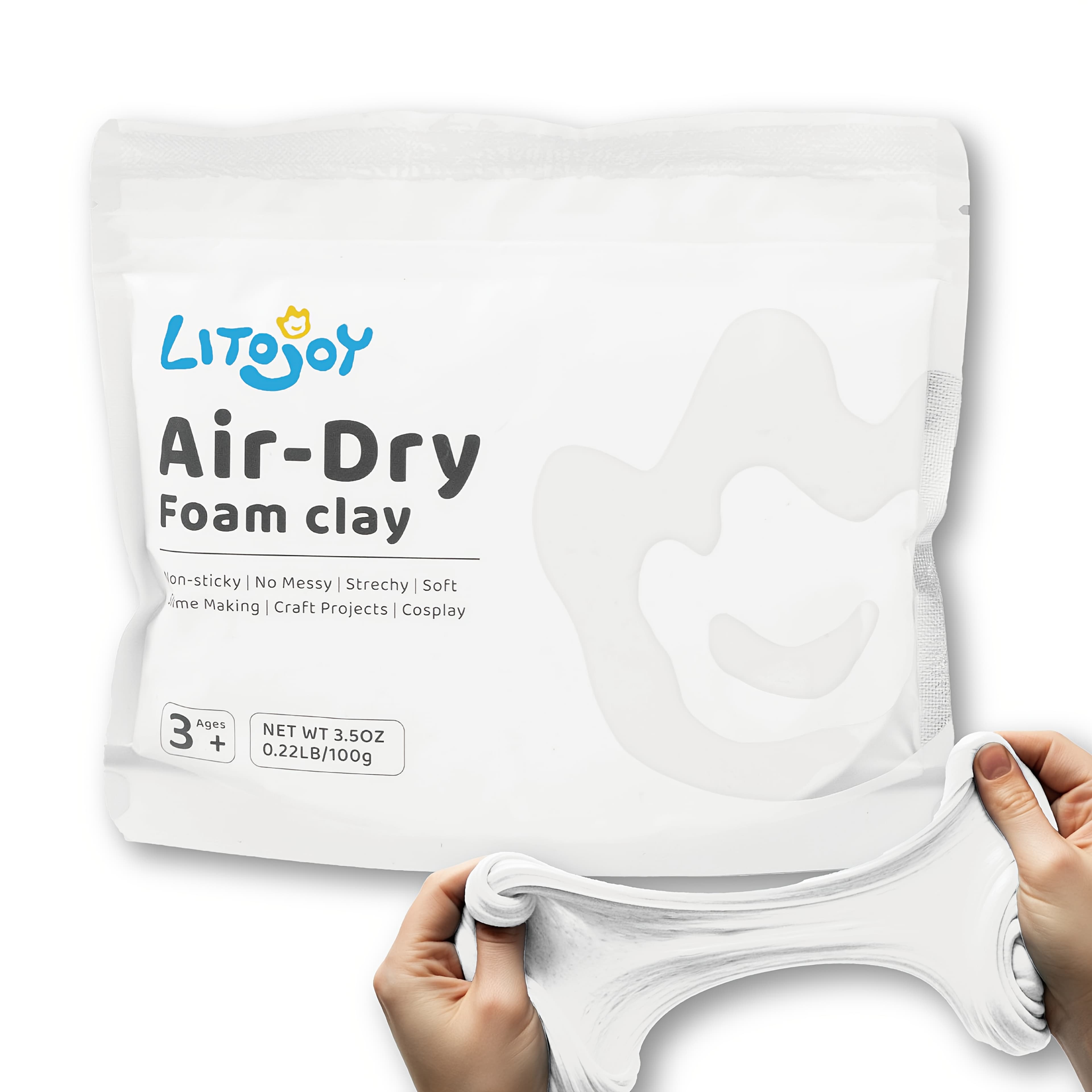 TEMU Air-dry Foam Soft Lightweight Clay For Kids Boys Girls Gift, Art Projects, Slime Making, , Cosplay Props With Random Colors
