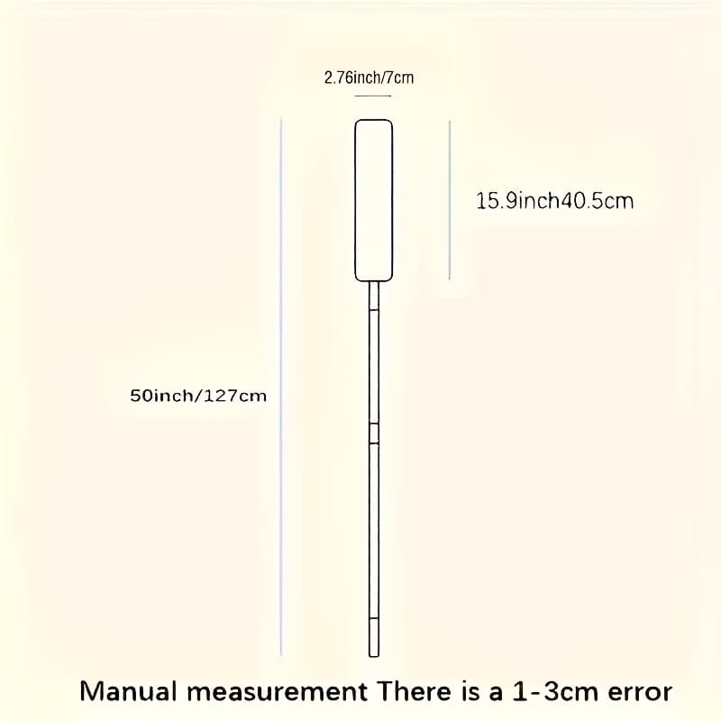 TEMU 1pc, Multifunctional Floor And Wall Mop - Flexible, Suitable For Dry And Wet Use, Easy To Reach And To Enter Areas, Very Suitable For Bedroom And Living Room Cleaning
