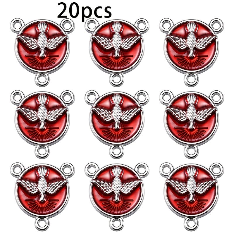 TEMU 20pcs Of Religious Alloy Peace Accessory Parts For Beads, Necklaces, And Bracelets