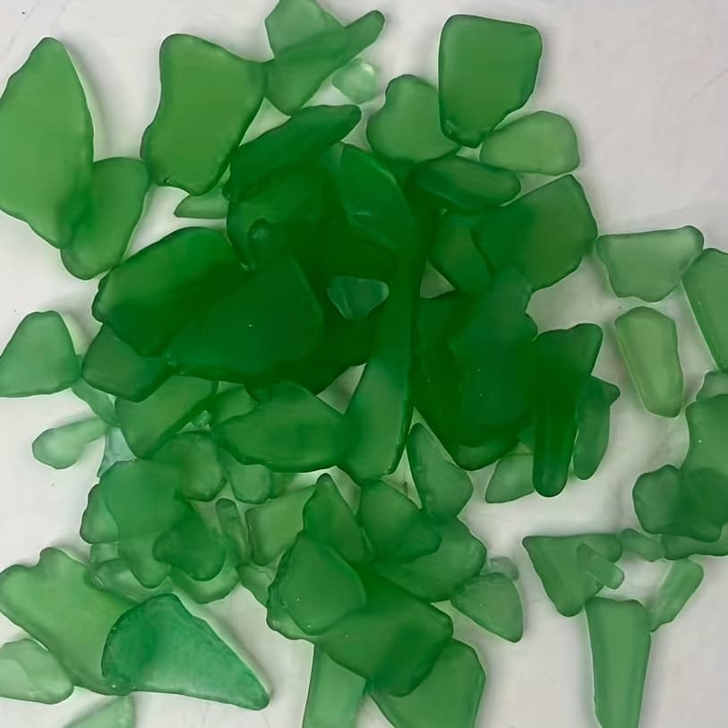 TEMU 120g Sea Glass Decorative Smooth Frosted Sea Glass - 5 Stunning Colors From, Used For Crafts, Vase Filling, Beach Wedding Party Decoration, And Home Aquarium Decoration