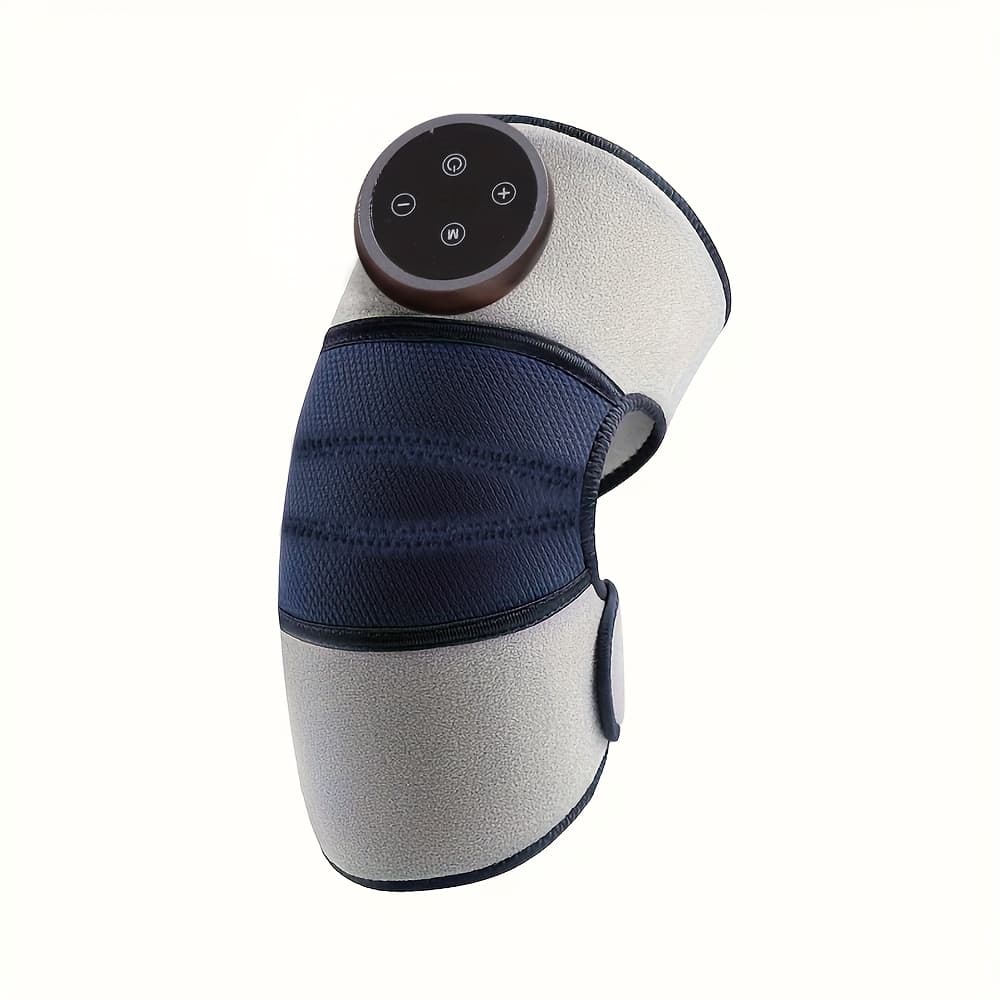 TEMU Hk03-9081-1p- New Dual Motor Knee Massager With Heating And Vibration, 2000mah, Knee/elbow/shoulder Heating Pad, 5 Heating Levels, A Gift For Parents/elderly