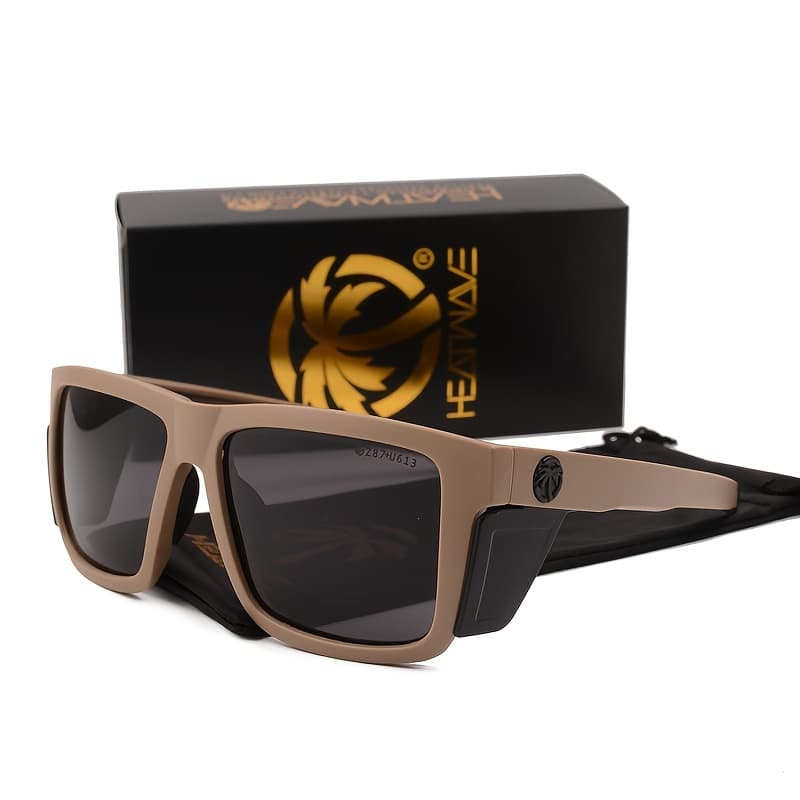TEMU Luxury Brand Mirror Glasses Polarized Lens Men Eyewear | Square Frame, Full Rim, Pc Material, Includes Case, Novelty Style, Photochromic Lenses - Hw10
