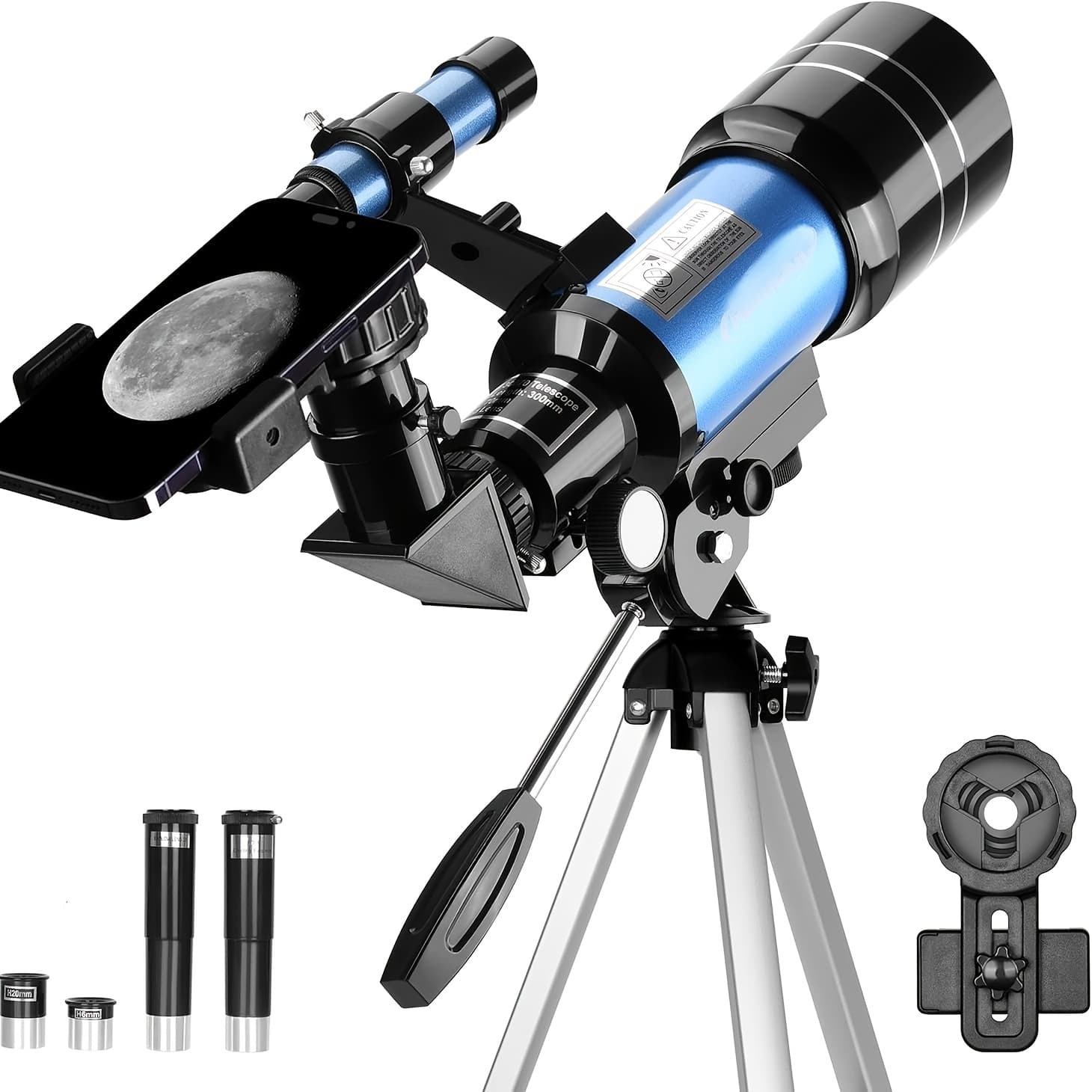 TEMU Portable Astronomical Telescope With 70mm Aperture & Manual - Heavy-duty Telescope Suitable For Amateur , Parties, Public &