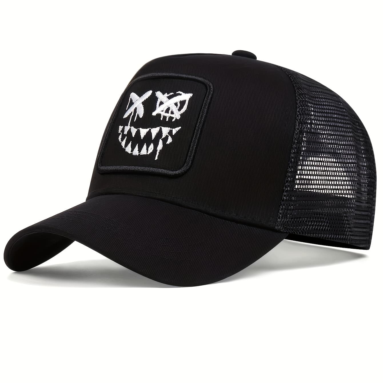 TEMU Restzone Unisex Adjustable Baseball With Embroidered - 100% Polyester Truck Driver Hat For Travel, Vacation & Outdoor Activities